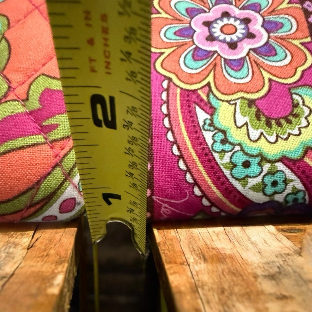 Vera Bradley Floral Quilted Wristlet Wallet Pink - Picture 5 of 6